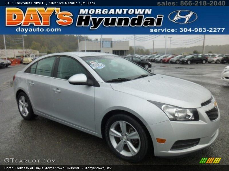 Silver Ice Metallic / Jet Black 2012 Chevrolet Cruze LT