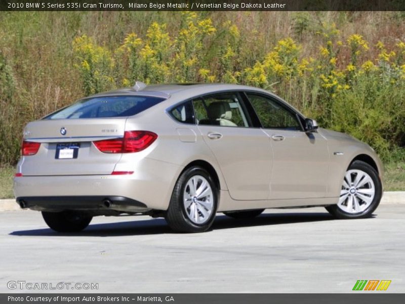 Milano Beige Metallic / Venetian Beige Dakota Leather 2010 BMW 5 Series 535i Gran Turismo