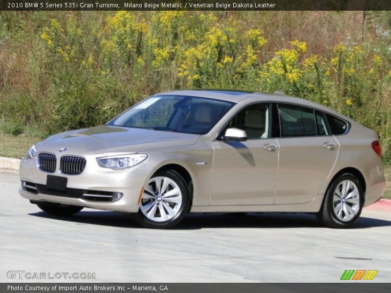 Milano Beige Metallic / Venetian Beige Dakota Leather 2010 BMW 5 Series 535i Gran Turismo