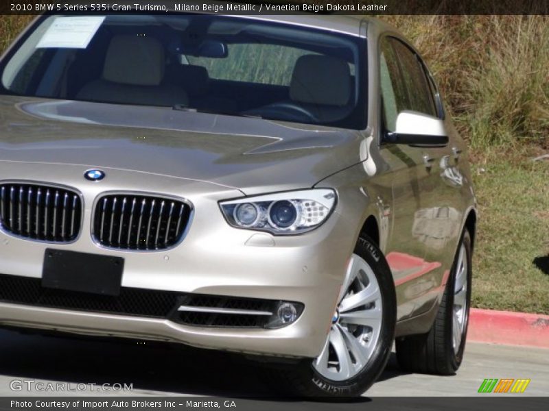 Milano Beige Metallic / Venetian Beige Dakota Leather 2010 BMW 5 Series 535i Gran Turismo