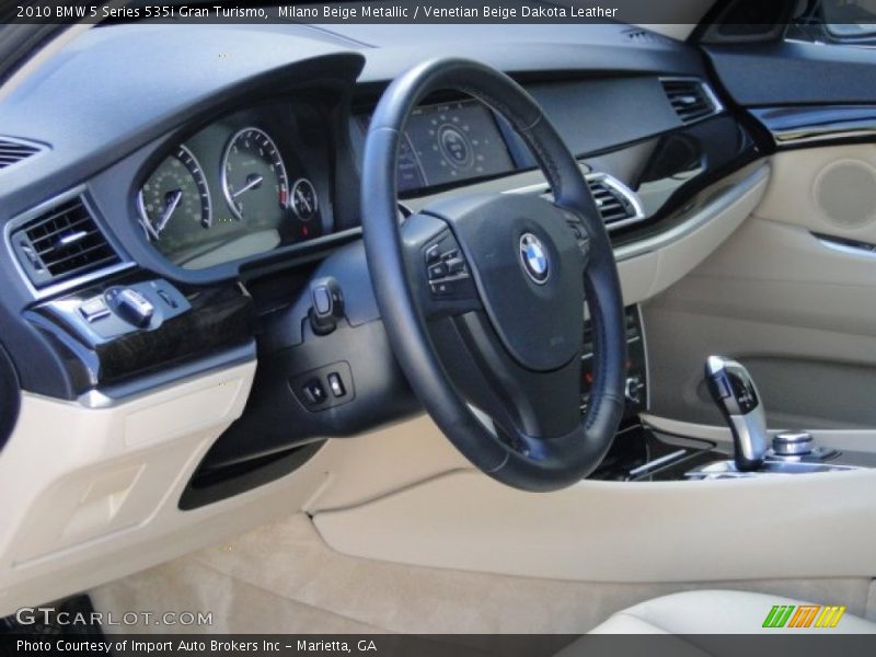 Milano Beige Metallic / Venetian Beige Dakota Leather 2010 BMW 5 Series 535i Gran Turismo