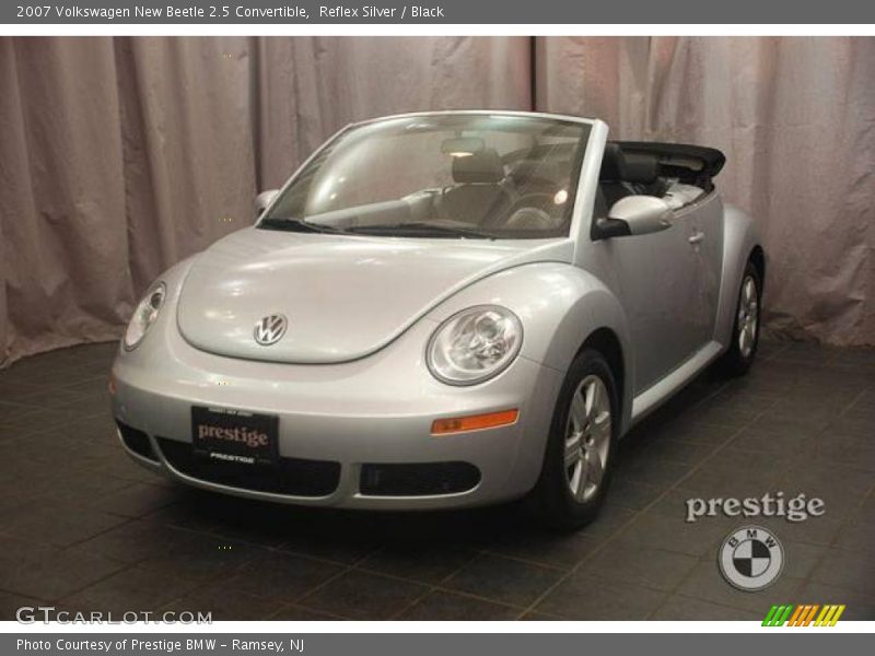 Reflex Silver / Black 2007 Volkswagen New Beetle 2.5 Convertible