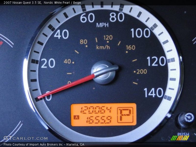 Nordic White Pearl / Beige 2007 Nissan Quest 3.5 SE