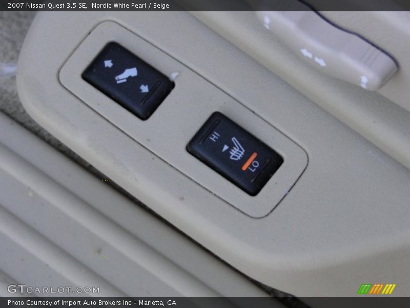 Nordic White Pearl / Beige 2007 Nissan Quest 3.5 SE