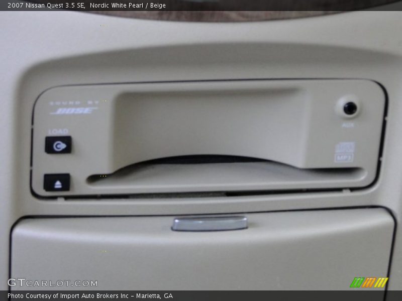 Nordic White Pearl / Beige 2007 Nissan Quest 3.5 SE