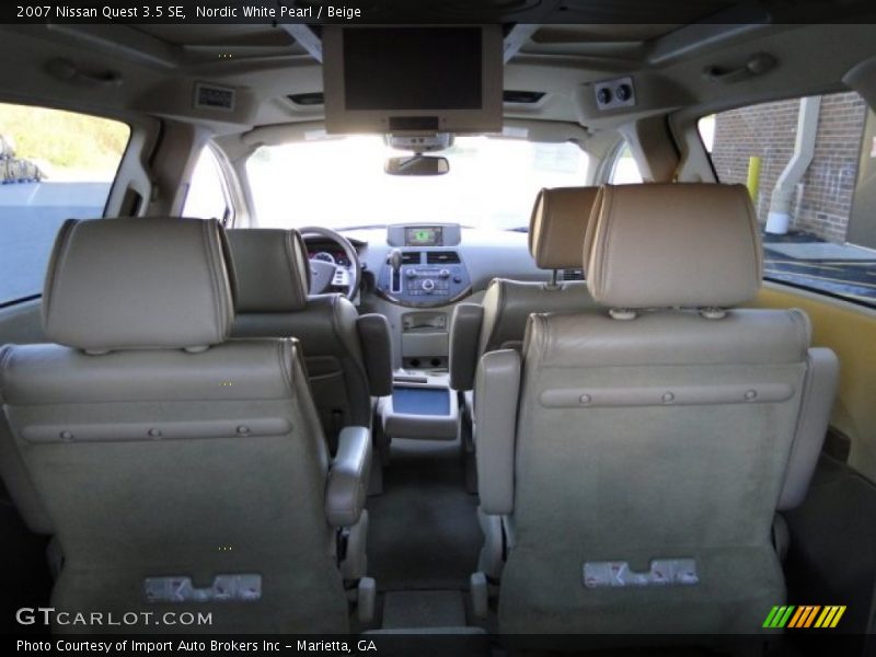 Nordic White Pearl / Beige 2007 Nissan Quest 3.5 SE