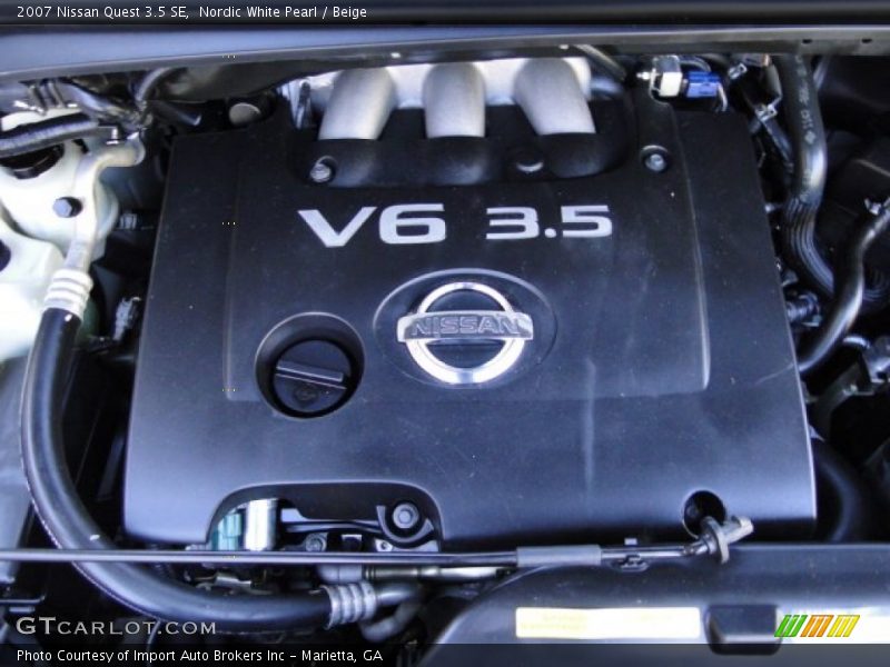Nordic White Pearl / Beige 2007 Nissan Quest 3.5 SE