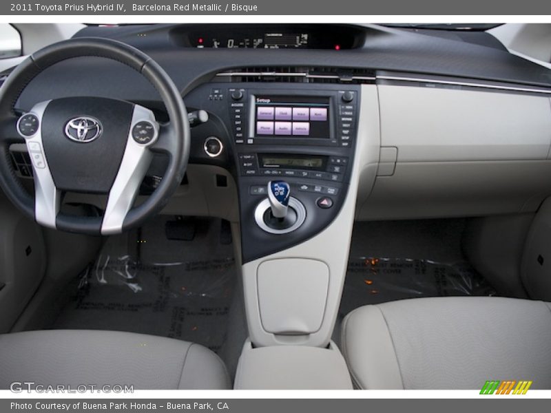 Barcelona Red Metallic / Bisque 2011 Toyota Prius Hybrid IV