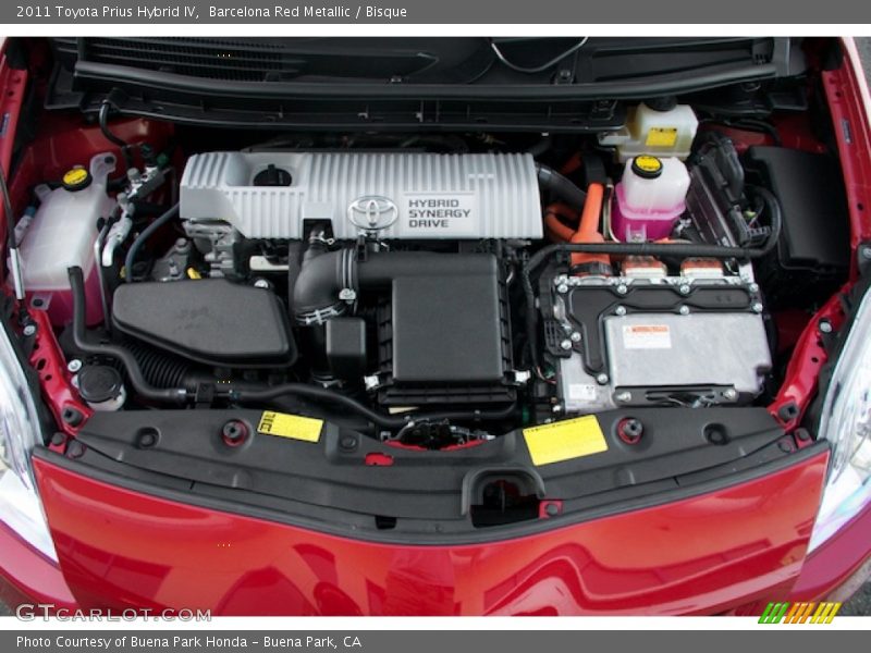 Barcelona Red Metallic / Bisque 2011 Toyota Prius Hybrid IV