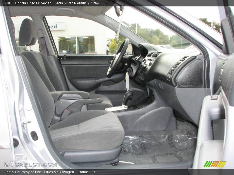 Satin Silver Metallic / Gray 2005 Honda Civic LX Sedan