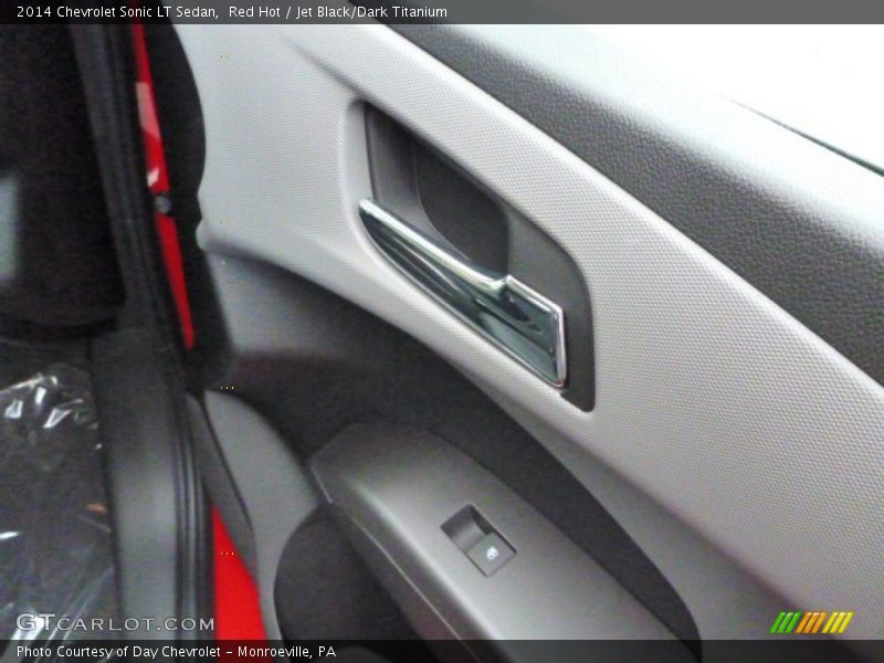Red Hot / Jet Black/Dark Titanium 2014 Chevrolet Sonic LT Sedan