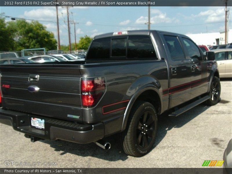 Sterling Gray Metallic / FX Sport Appearance Black/Red 2012 Ford F150 FX2 SuperCrew