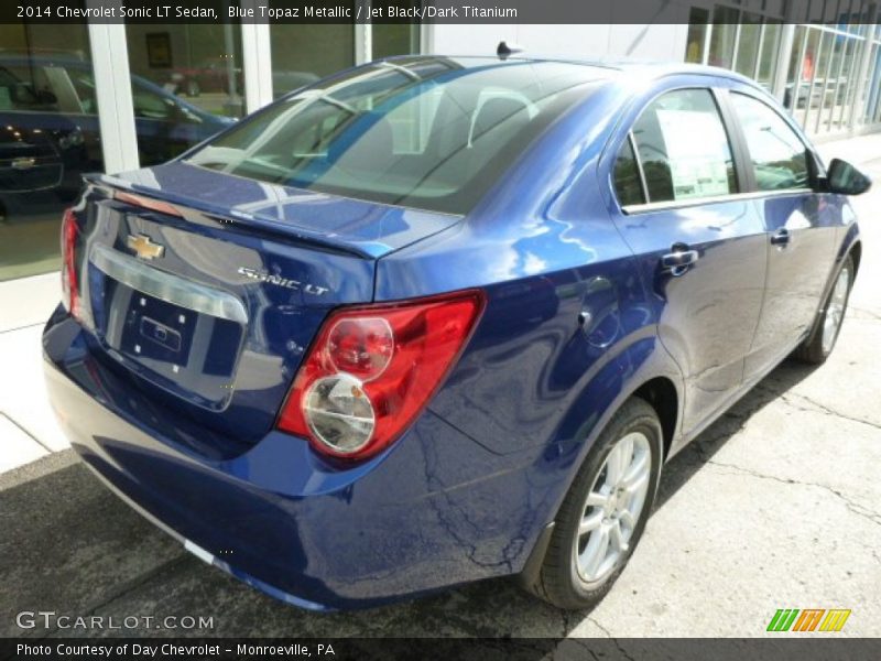 Blue Topaz Metallic / Jet Black/Dark Titanium 2014 Chevrolet Sonic LT Sedan