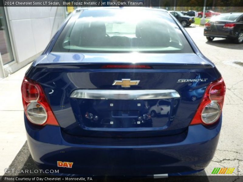 Blue Topaz Metallic / Jet Black/Dark Titanium 2014 Chevrolet Sonic LT Sedan