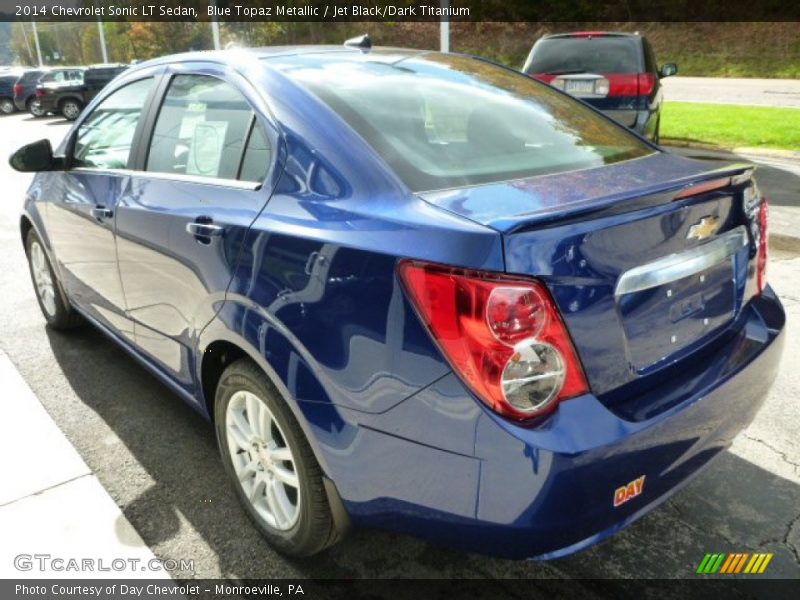 Blue Topaz Metallic / Jet Black/Dark Titanium 2014 Chevrolet Sonic LT Sedan