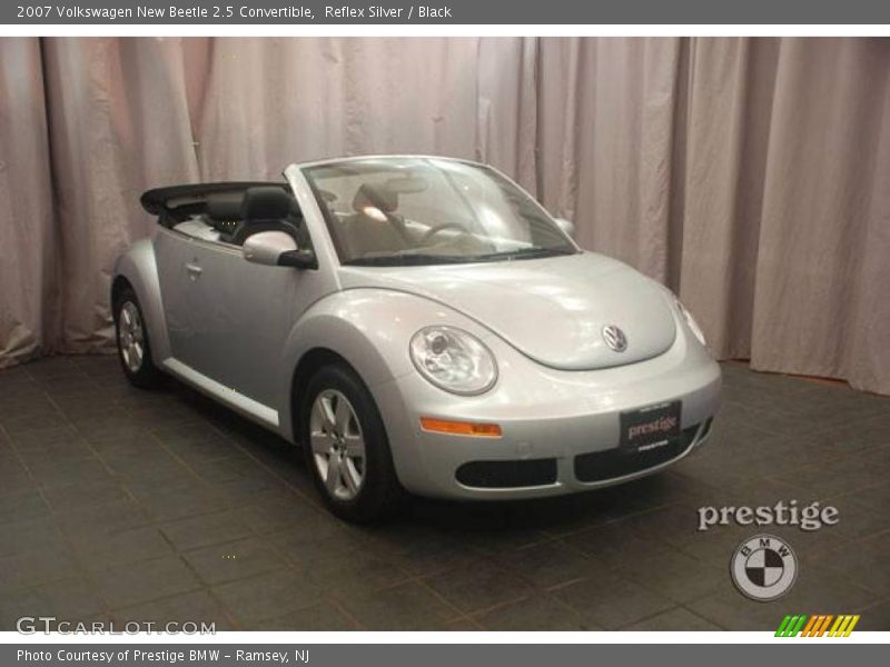 Reflex Silver / Black 2007 Volkswagen New Beetle 2.5 Convertible