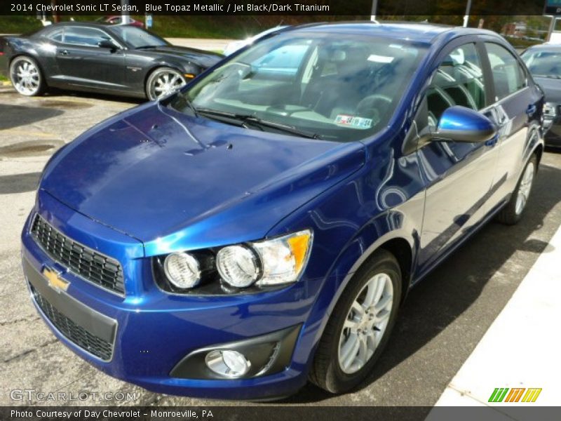 Blue Topaz Metallic / Jet Black/Dark Titanium 2014 Chevrolet Sonic LT Sedan