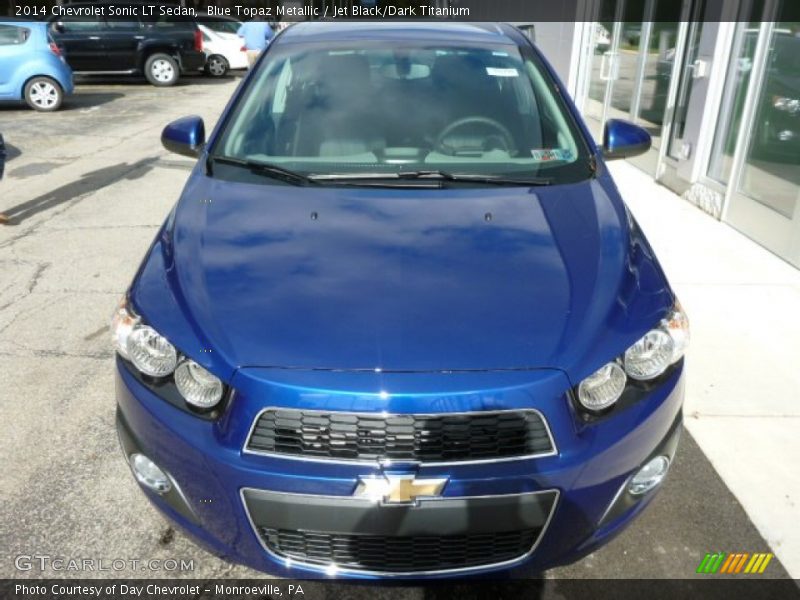 Blue Topaz Metallic / Jet Black/Dark Titanium 2014 Chevrolet Sonic LT Sedan