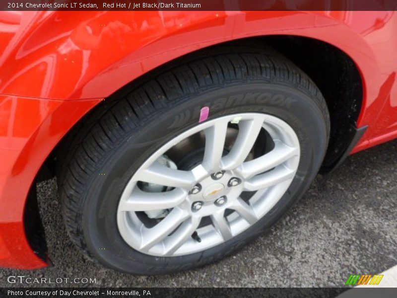 Red Hot / Jet Black/Dark Titanium 2014 Chevrolet Sonic LT Sedan