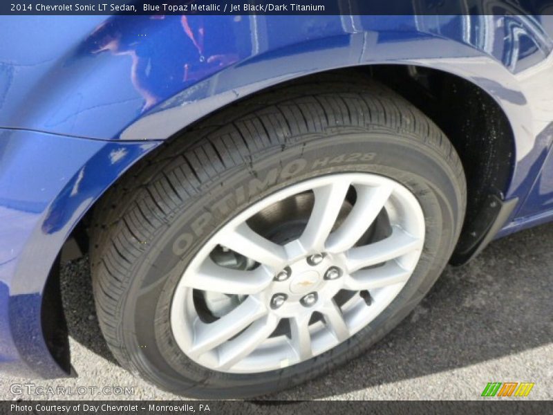 Blue Topaz Metallic / Jet Black/Dark Titanium 2014 Chevrolet Sonic LT Sedan