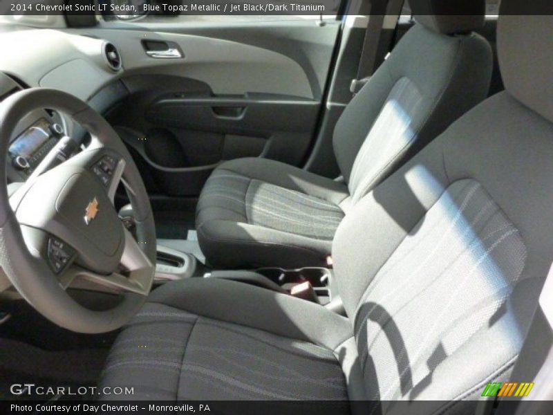 Blue Topaz Metallic / Jet Black/Dark Titanium 2014 Chevrolet Sonic LT Sedan
