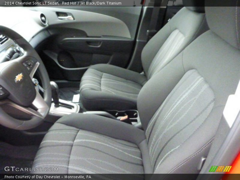 Red Hot / Jet Black/Dark Titanium 2014 Chevrolet Sonic LT Sedan