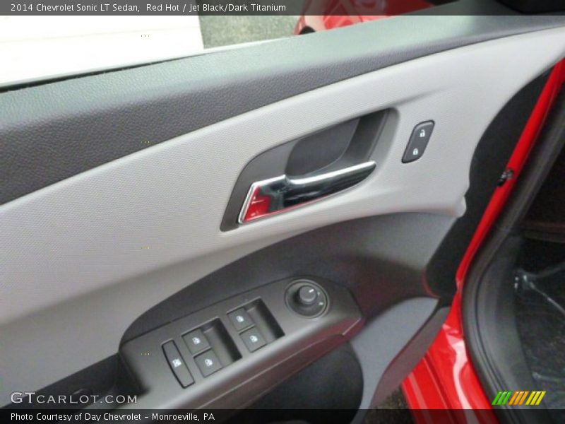 Red Hot / Jet Black/Dark Titanium 2014 Chevrolet Sonic LT Sedan
