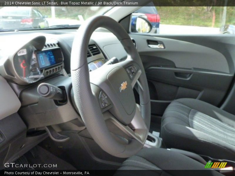 Blue Topaz Metallic / Jet Black/Dark Titanium 2014 Chevrolet Sonic LT Sedan