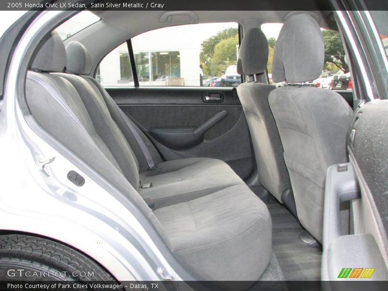 Satin Silver Metallic / Gray 2005 Honda Civic LX Sedan