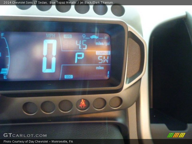 Blue Topaz Metallic / Jet Black/Dark Titanium 2014 Chevrolet Sonic LT Sedan