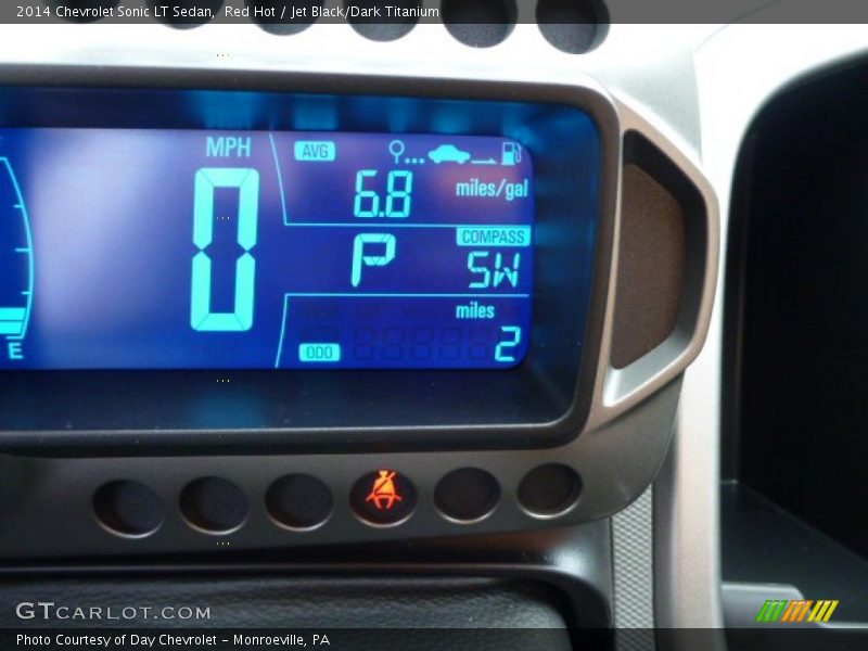Red Hot / Jet Black/Dark Titanium 2014 Chevrolet Sonic LT Sedan