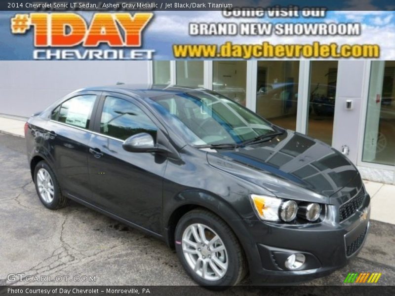 Ashen Gray Metallic / Jet Black/Dark Titanium 2014 Chevrolet Sonic LT Sedan