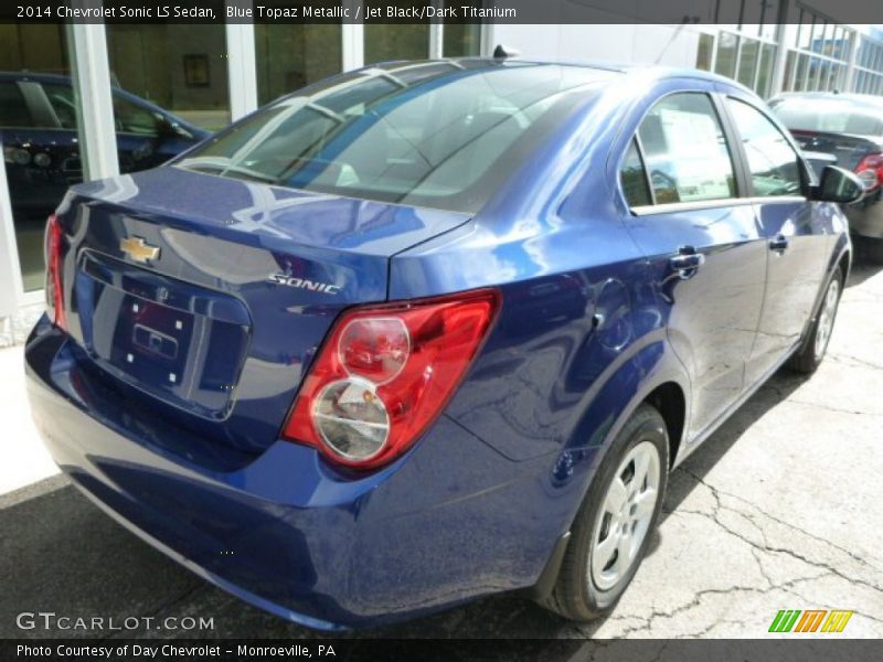 Blue Topaz Metallic / Jet Black/Dark Titanium 2014 Chevrolet Sonic LS Sedan