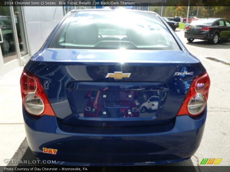 Blue Topaz Metallic / Jet Black/Dark Titanium 2014 Chevrolet Sonic LS Sedan