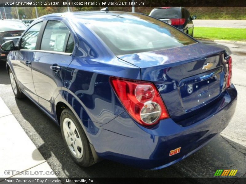 Blue Topaz Metallic / Jet Black/Dark Titanium 2014 Chevrolet Sonic LS Sedan
