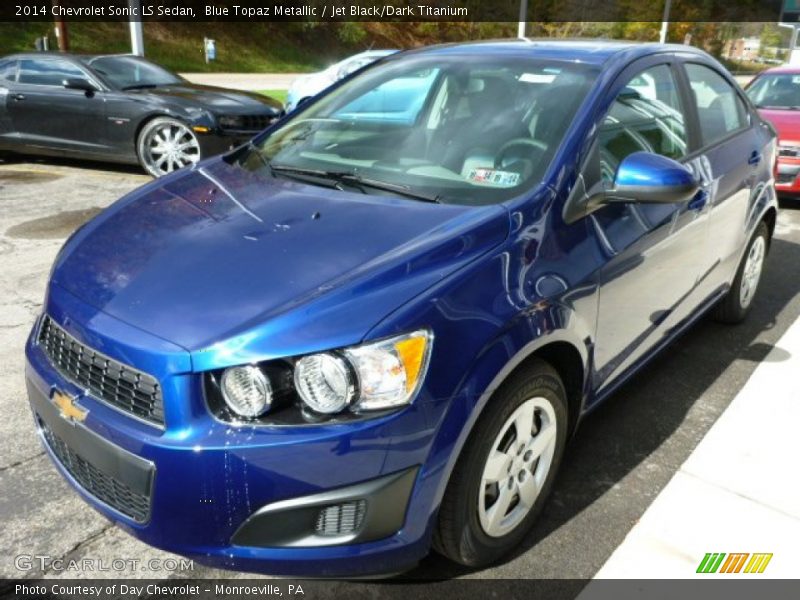 Blue Topaz Metallic / Jet Black/Dark Titanium 2014 Chevrolet Sonic LS Sedan