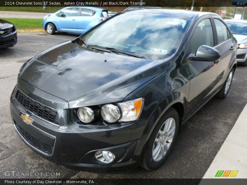 Ashen Gray Metallic / Jet Black/Dark Titanium 2014 Chevrolet Sonic LT Sedan