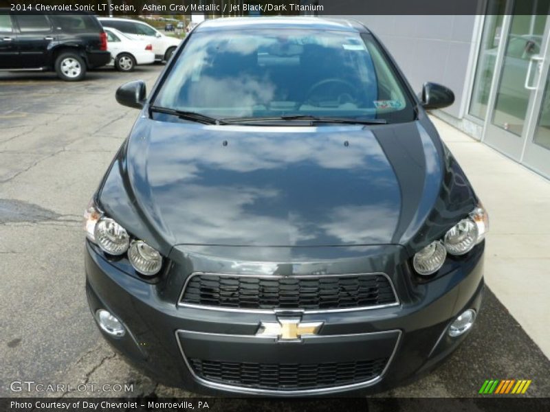 Ashen Gray Metallic / Jet Black/Dark Titanium 2014 Chevrolet Sonic LT Sedan