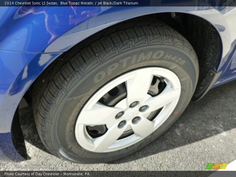 Blue Topaz Metallic / Jet Black/Dark Titanium 2014 Chevrolet Sonic LS Sedan