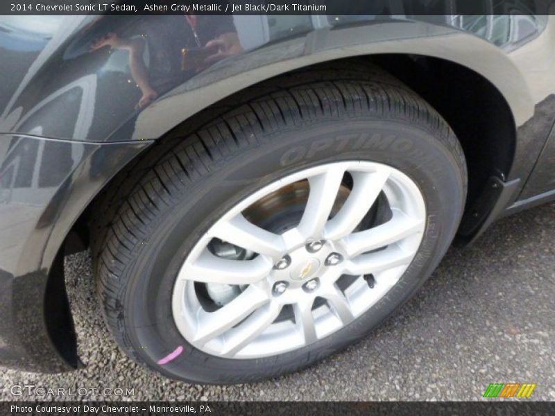 Ashen Gray Metallic / Jet Black/Dark Titanium 2014 Chevrolet Sonic LT Sedan