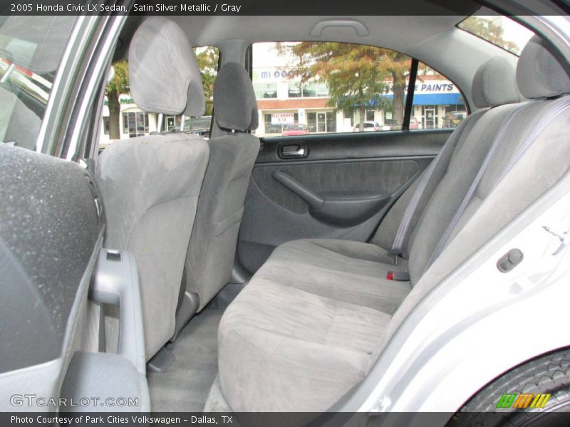 Satin Silver Metallic / Gray 2005 Honda Civic LX Sedan