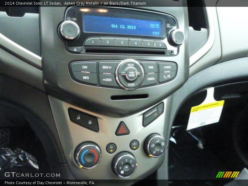 Ashen Gray Metallic / Jet Black/Dark Titanium 2014 Chevrolet Sonic LT Sedan