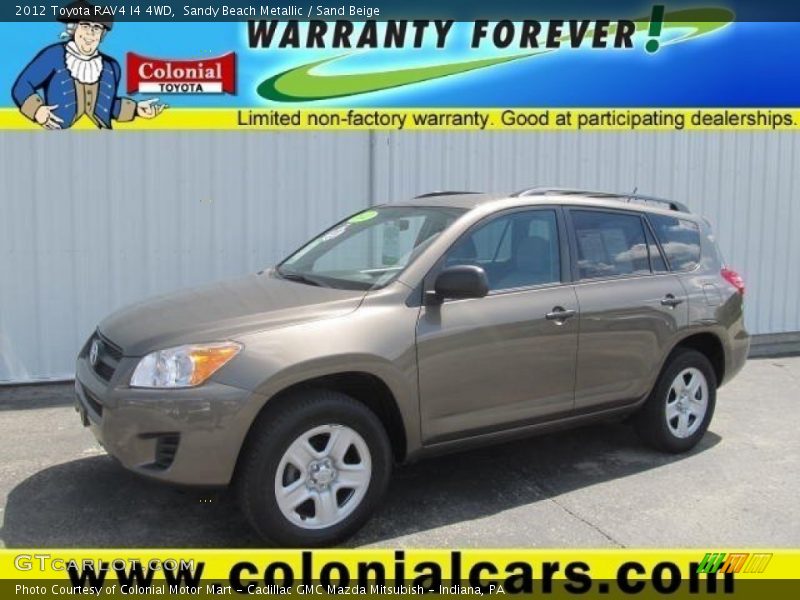 Sandy Beach Metallic / Sand Beige 2012 Toyota RAV4 I4 4WD