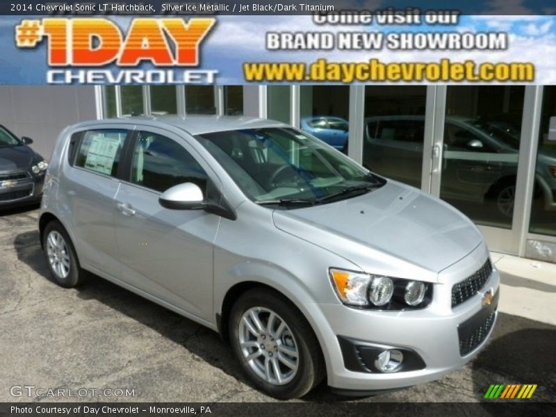 Silver Ice Metallic / Jet Black/Dark Titanium 2014 Chevrolet Sonic LT Hatchback