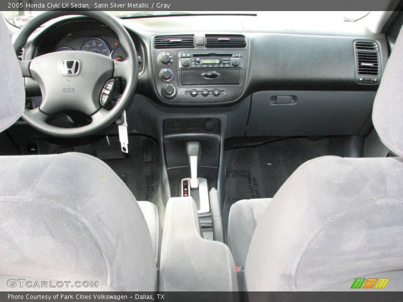 Satin Silver Metallic / Gray 2005 Honda Civic LX Sedan