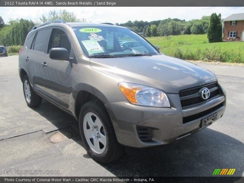 Sandy Beach Metallic / Sand Beige 2012 Toyota RAV4 I4 4WD