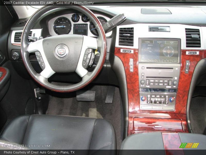Gold Mist / Ebony/Ebony 2007 Cadillac Escalade ESV AWD