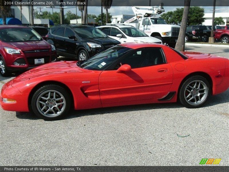 Torch Red / Black 2004 Chevrolet Corvette Z06