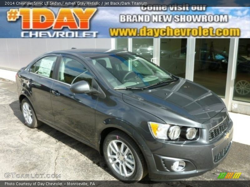 Ashen Gray Metallic / Jet Black/Dark Titanium 2014 Chevrolet Sonic LT Sedan