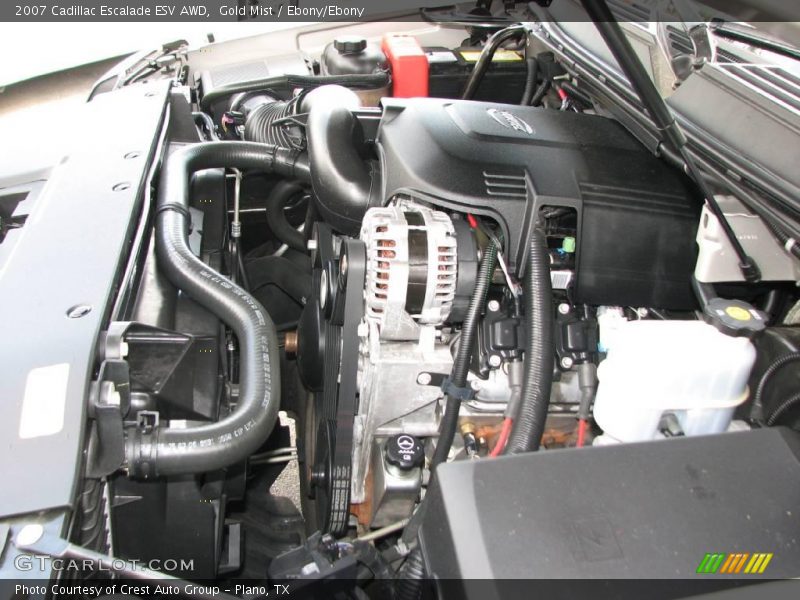 Gold Mist / Ebony/Ebony 2007 Cadillac Escalade ESV AWD